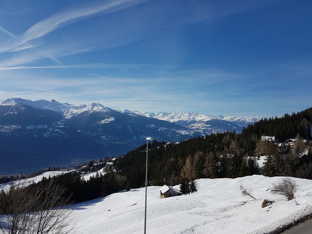 Appartement Clairiere Des Barzettes Avec Vue Magnifique Crans-Montana Kültér fotó