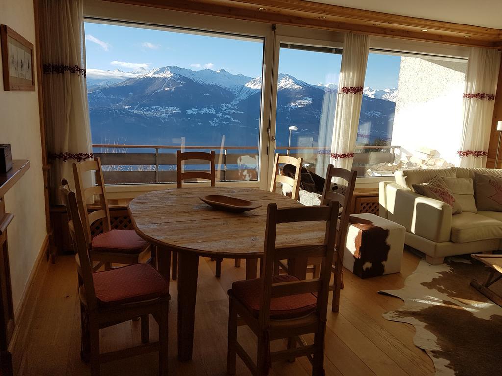 Appartement Clairiere Des Barzettes Avec Vue Magnifique Crans-Montana Kültér fotó
